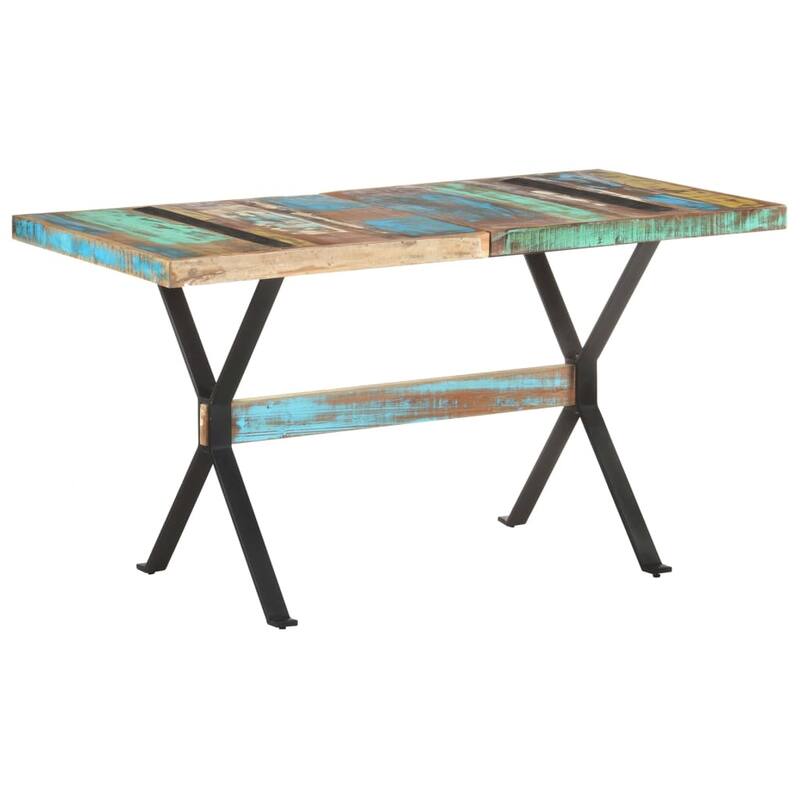 vidaXL Dining Table Wooden Dinner Bistro Table for Dining Room Kitchen Office