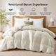 preview thumbnail 52 of 77, All Season Lightweight & Medium Weight White Goose Feather Down Comforter Duvet Insert California King - Medium Weight Cream