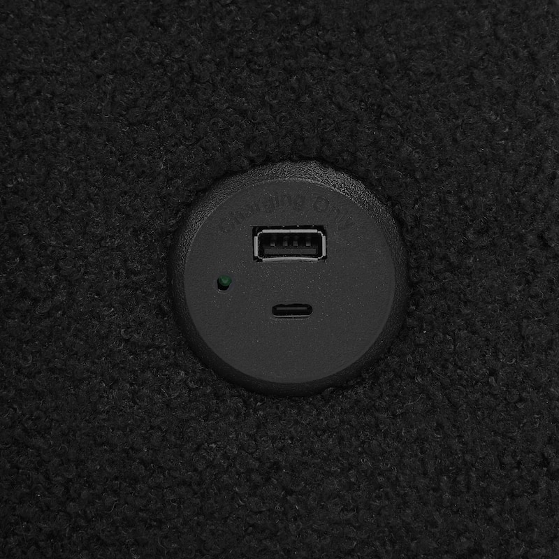 Teddy Fabric Sectional Sofa Convertible Sleeper Sofa Modern U-Shaped Couch Dual Storage Chaise Lounge with Pockets and USB Ports