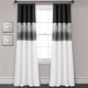 preview thumbnail 6 of 27, Lush Decor Night Sky 100 Percent Lined Blackout Window Curtain Panel Single 42X84 - Black/White