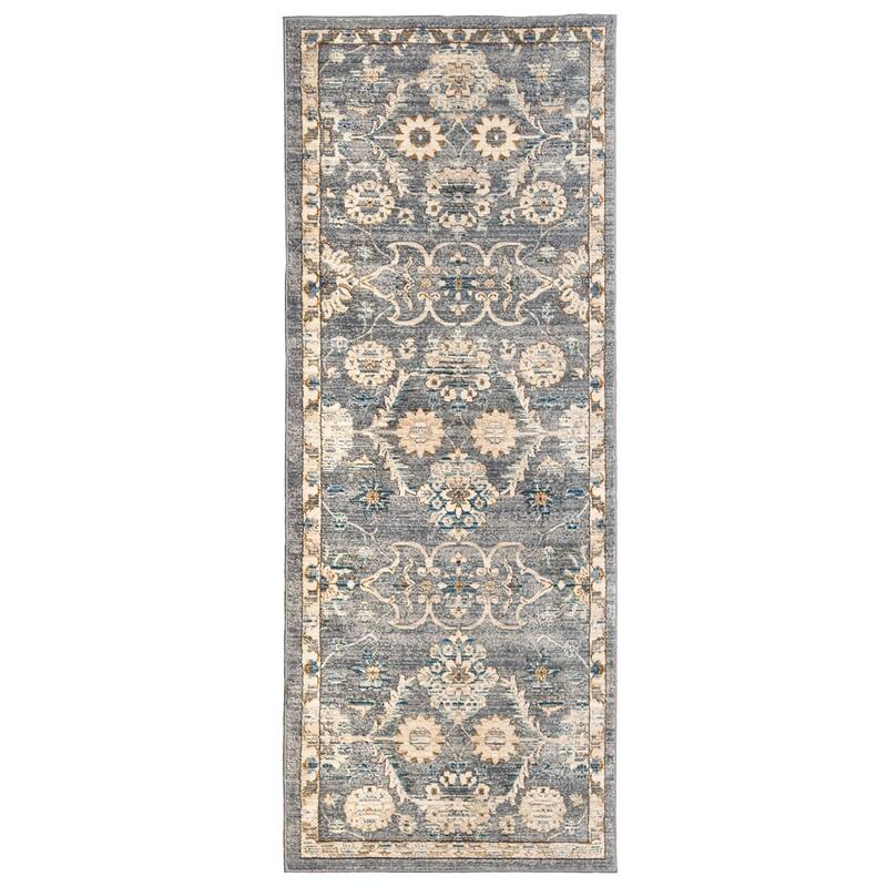 Gertmenian Hurston 3PC Traditional Medallion Area Rug Set, 2x7, 5x7, and 8x10 - 3PC Set
