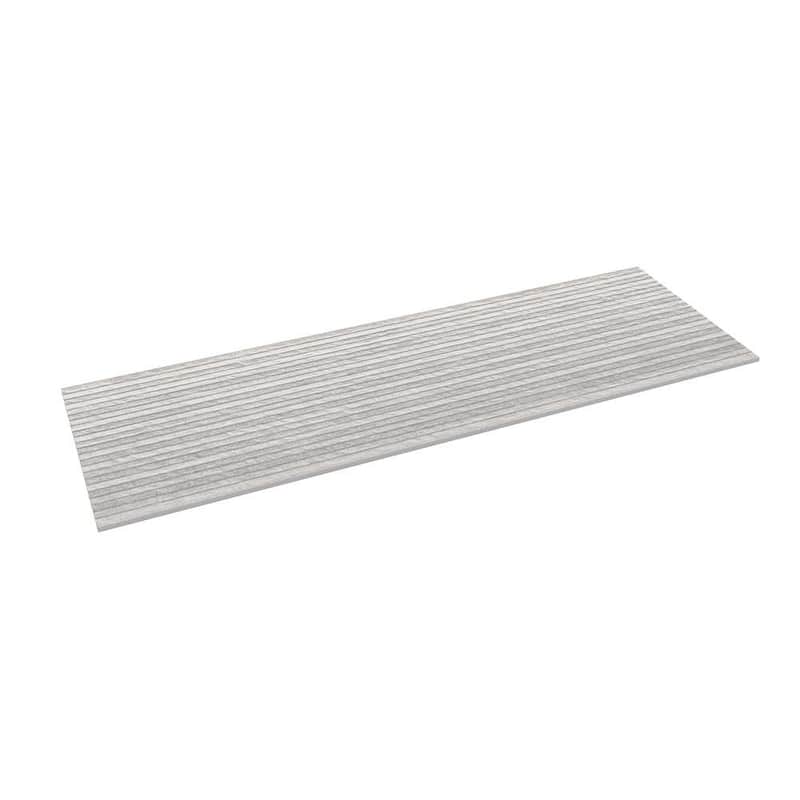 Crete 12x40 Matte Ceramic Relief Wall Tile - Large Format