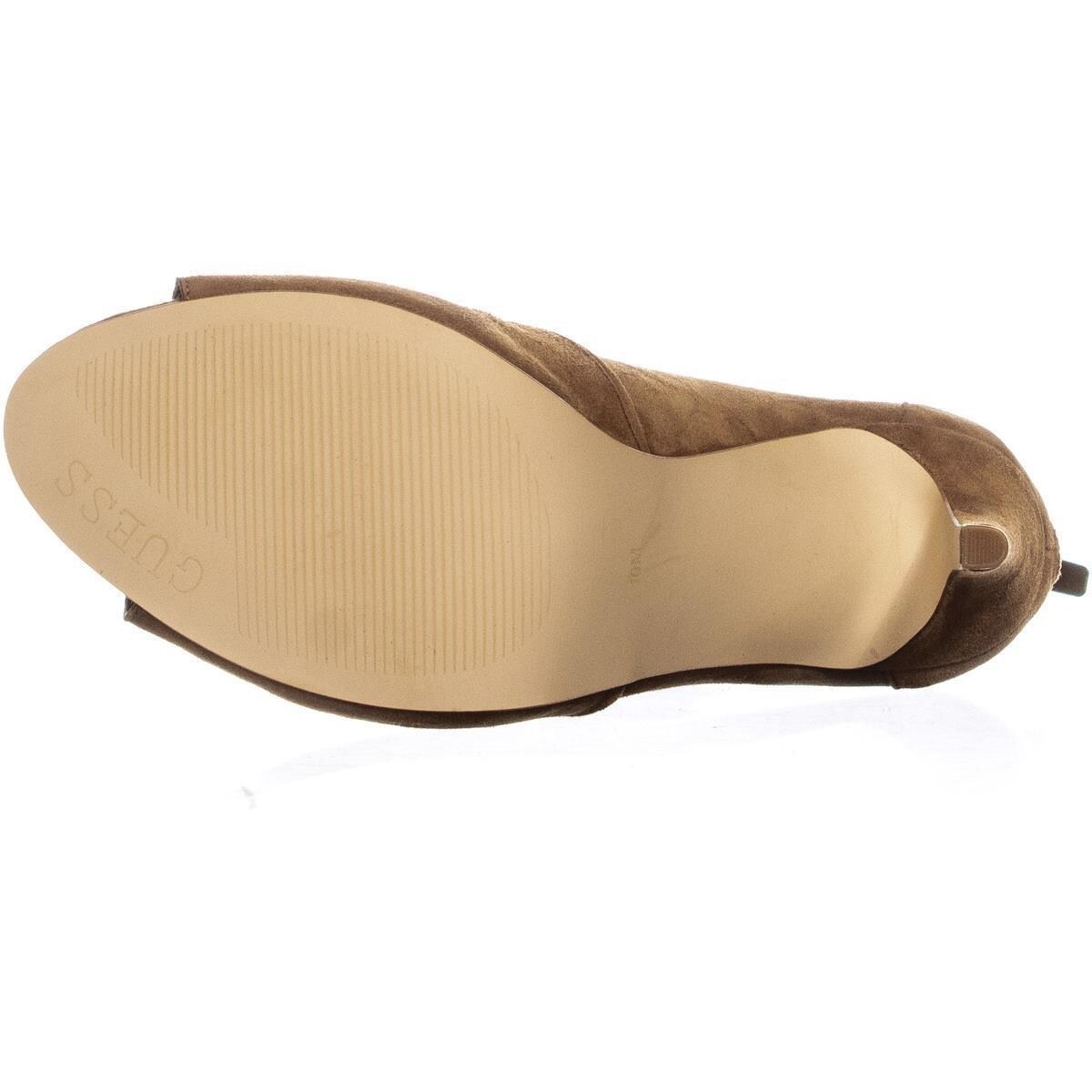 guess alysa peep toe booties