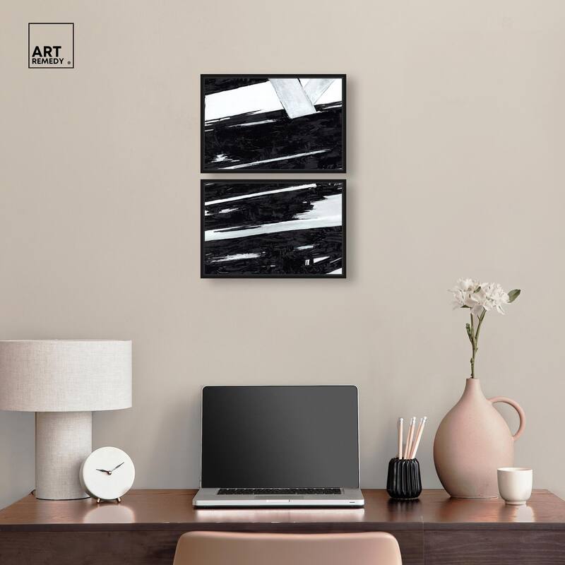 Geometric Story Canvas Set of 2 by Art Remedy