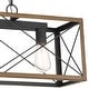 preview thumbnail 17 of 48, Acroma 3 - Light Linear Modern Farmhouse Rectangle Chandelier - N/A