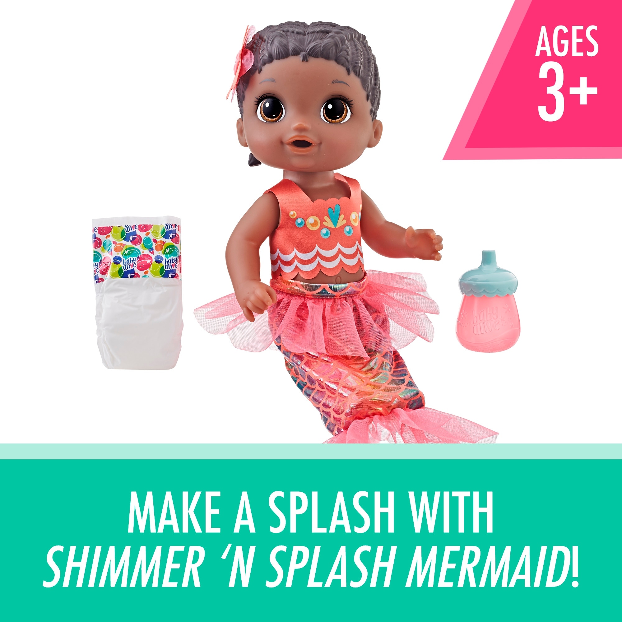 shimmer and splash mermaid baby alive