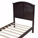 preview thumbnail 18 of 18, Farmhouse Wooden Platform Bed with Curled Design Headboard and Footboard