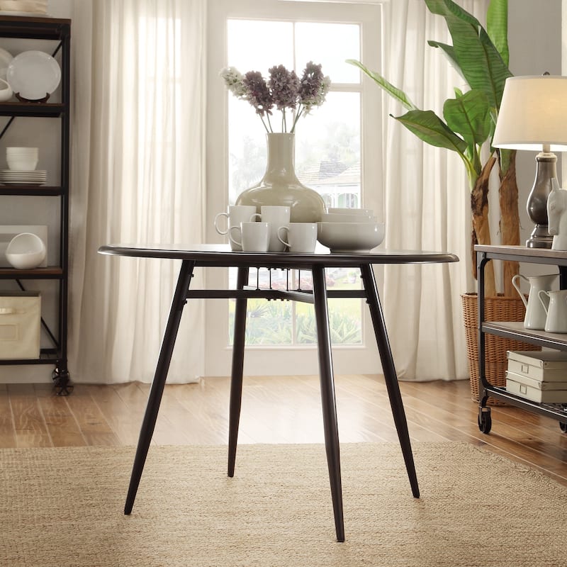 Belita Mid-century Two-tone Modern Wood Dining Table iNSPIRE Q Modern