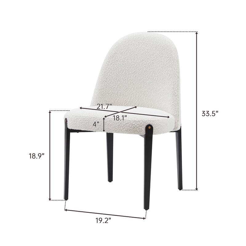 5-Pieces Dining Table Chairs Set with Imitation Marble Table Top