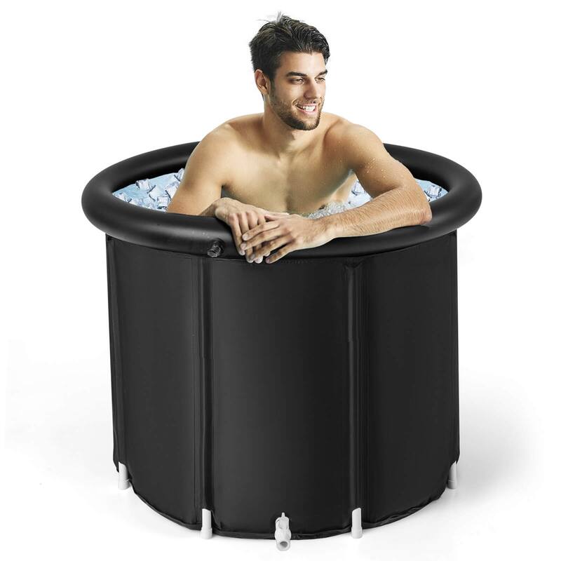 Costway Portable Ice Bath Tub Multiple Layered Foldable Freestanding - See Details