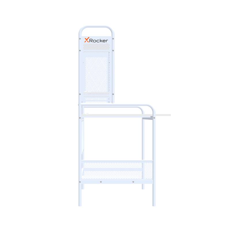 X Rocker iCarus Metal Gaming Desk with Shelves