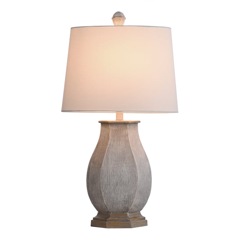 StyleCraft Basilica Sky Table Lamp - White Hardback Shade