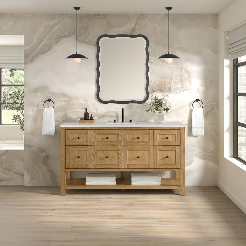 Breckenridge 60" Single Vanity, Light Natural Oak - 60S