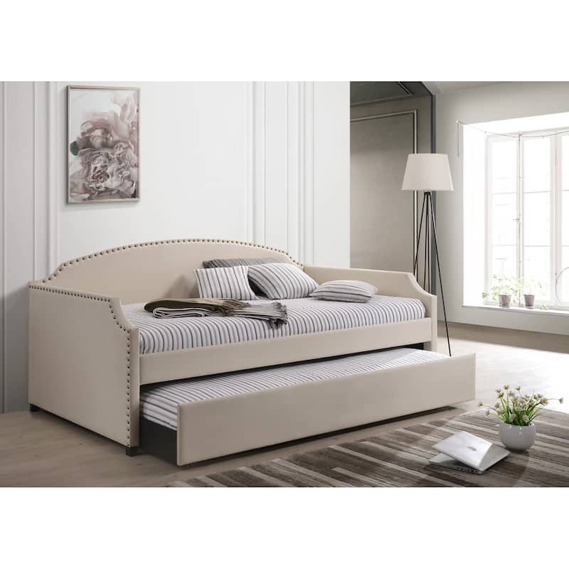 Yamna Upholstered Twin Daybed - Beige