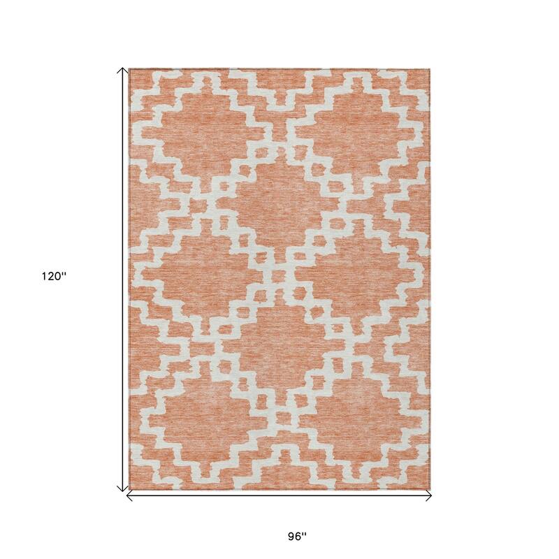 HomeRoots Geometric Transitional Rectangle Outdoor Rug