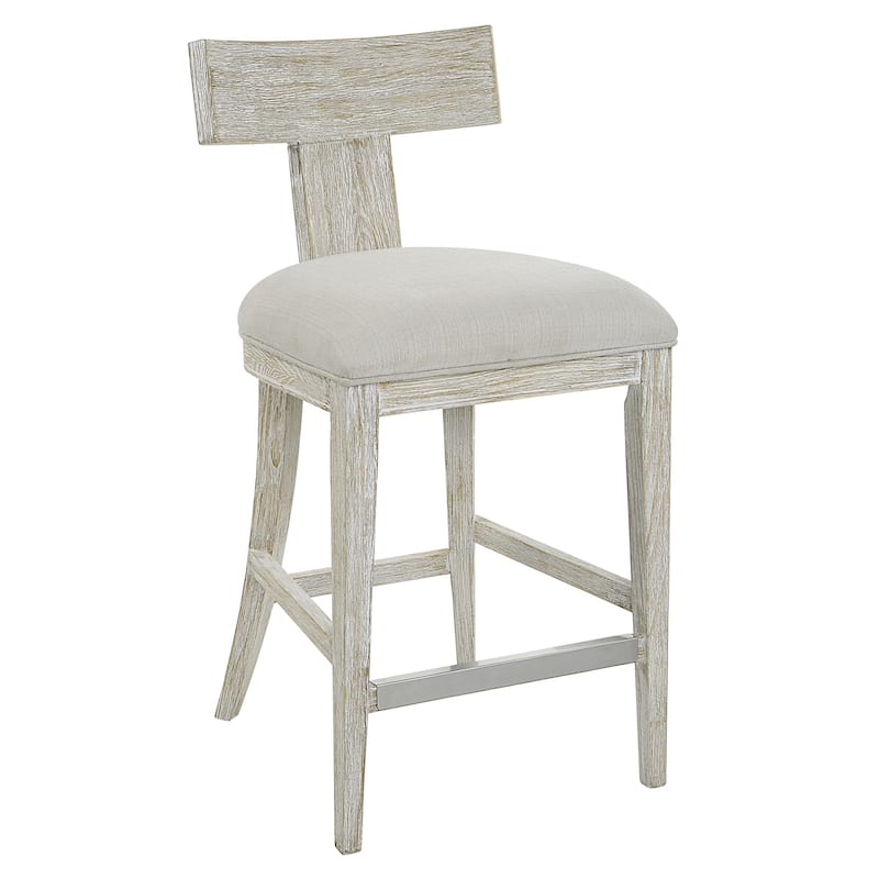 Klismos Wooden Counter Stool - 38" - White