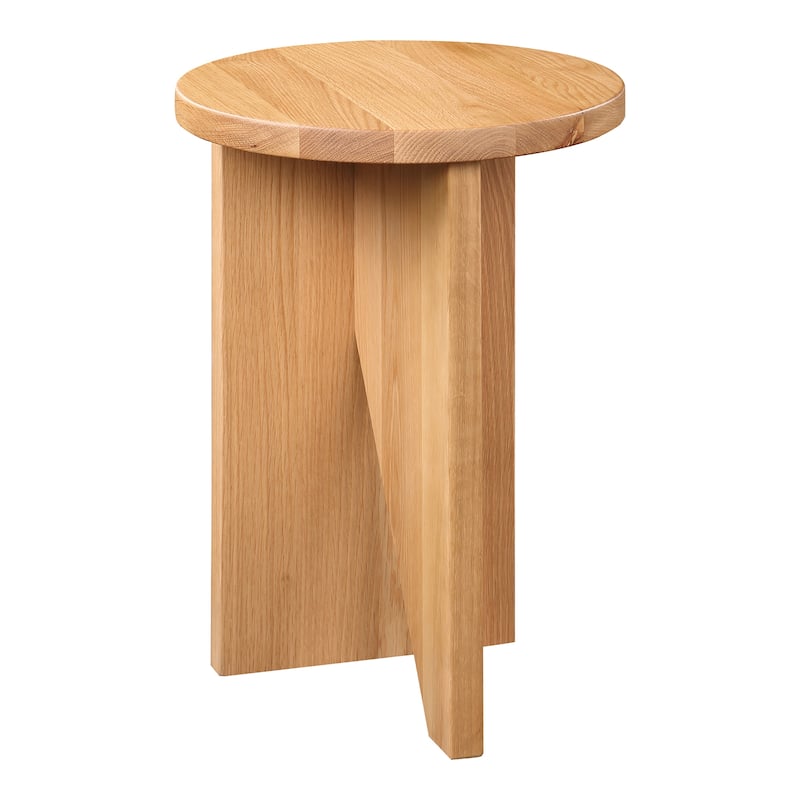 Aurelle Home Modern Geometric Round Accent Table