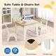 preview thumbnail 6 of 8, Gymax 3-in-1 Kids Wooden Table & 2 Chairs Set w/ Storage Detachable