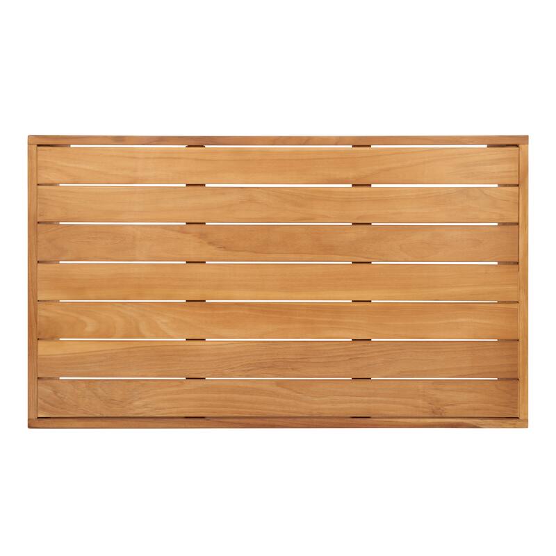 SAFAVIEH Couture Clella Brazilian Teak Coffee Table - 40 In. W x 24 In. D x 8 In. H - 40Wx24Dx8H