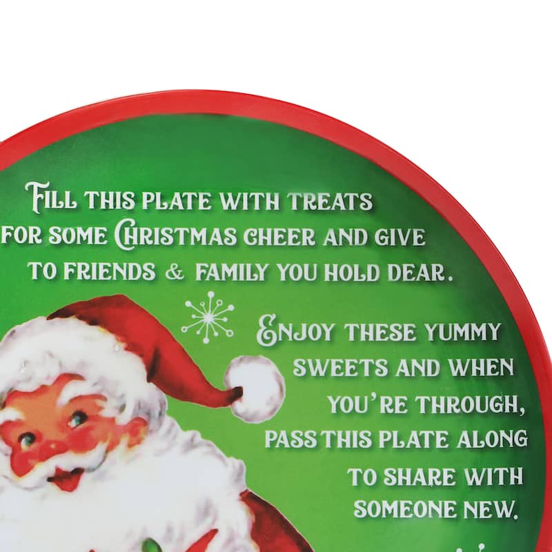 Mr. Christmas 12 in. Santa's Giving Plate