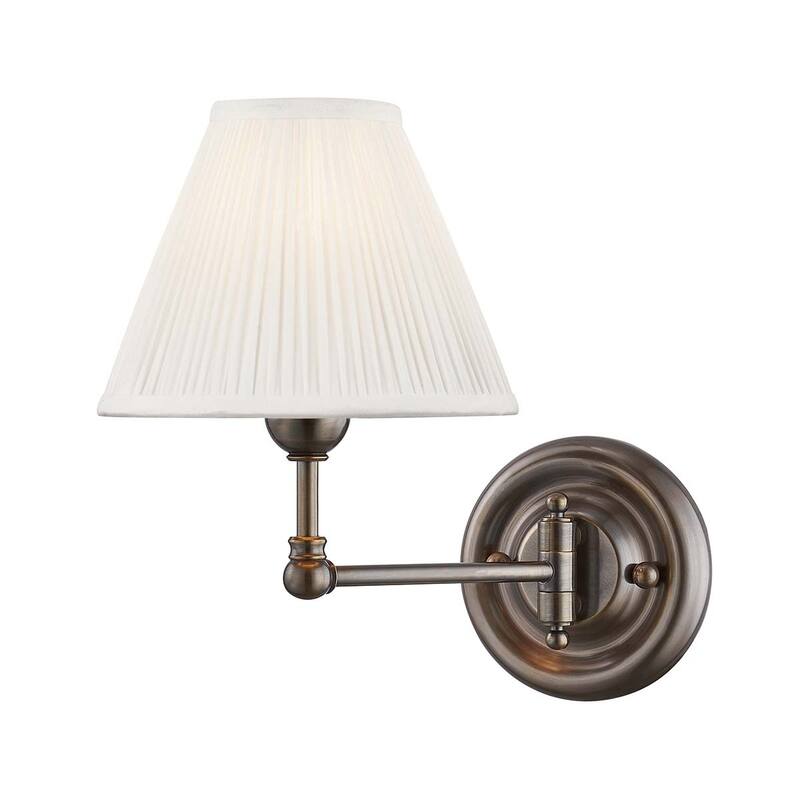 Hudson Valley Lighting Classic No.1 Single Light 11" Tall Wall Sconce - Distressed Bronze