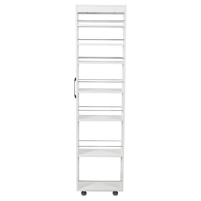 7 Tier Multi-Functional Pull-Out Multi-Tier Storage Single-Sided Open Shelf For Kitchen, Living Room & Narrow Spaces