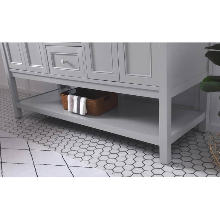 Elegant Lighting VF27060 Metropolis 60" Free Standing Double Basin