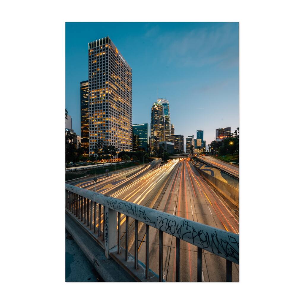 Los Angeles California 110 Freeway 05 Photography Art Print/Poster