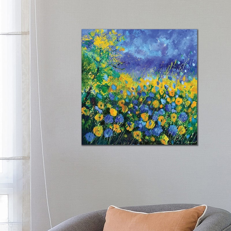 iCanvas "Yellow flowers" by Pol Ledent Canvas Print - 26x26x1.5