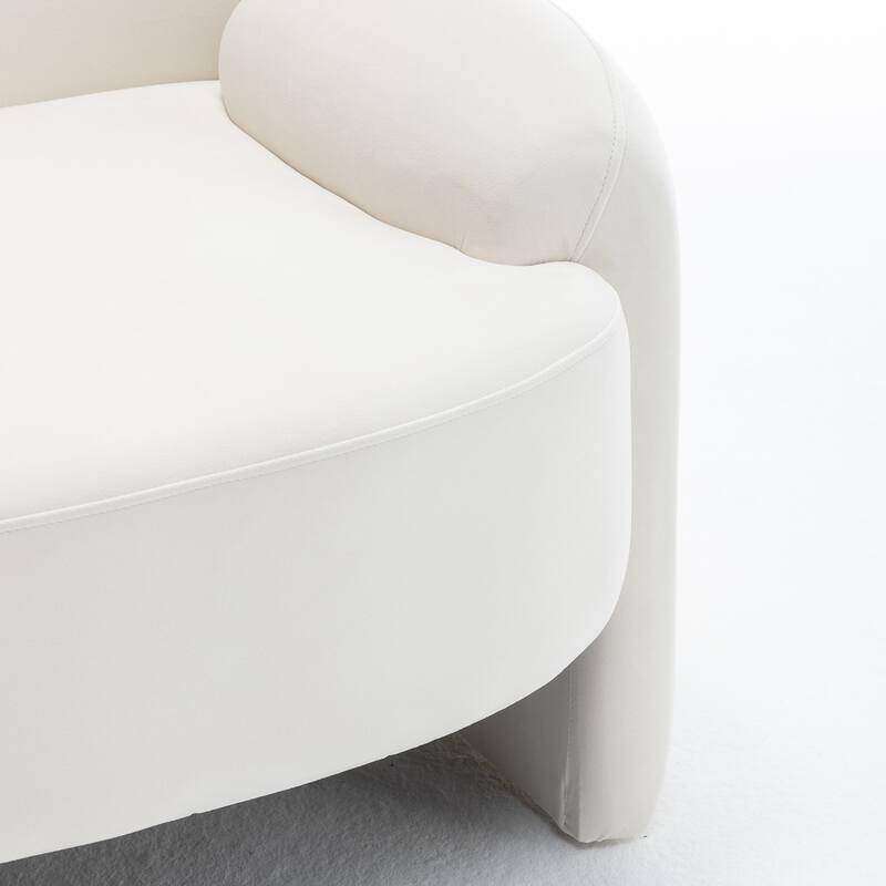 SEYNAR Modern Glam Velvet Thickened Seat Cushion Accent Chair