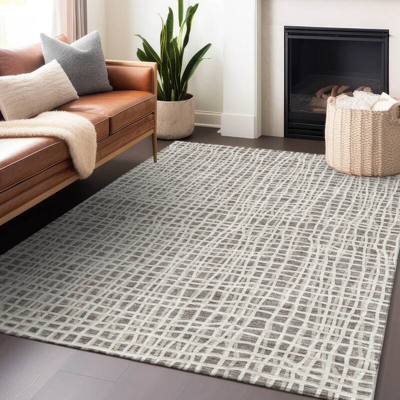 Premium Washable Super Soft Modern Lines Mayfield Rug