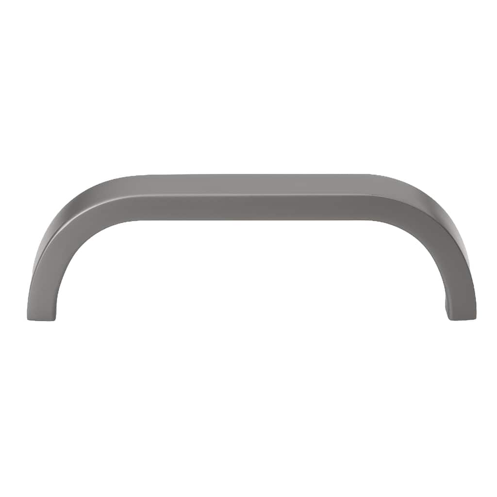 GlideRite 3.75 inch Center Solid Curved Bar Pull Cabinet Hardware Handle, 4843-96-GPH