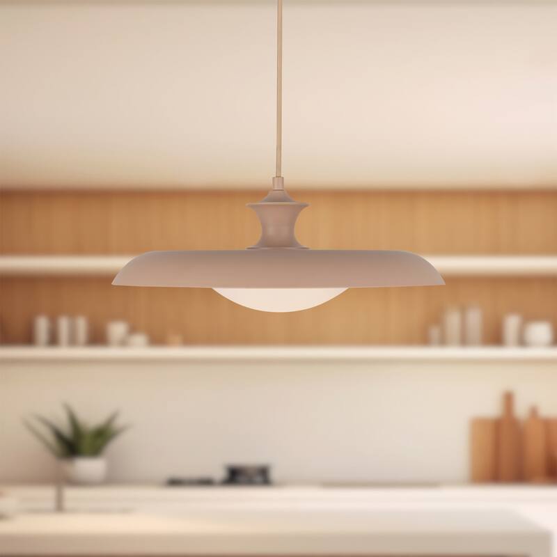 Alora Lighting PD557015 Minori 16" Wide Pendant with Metal and Opal