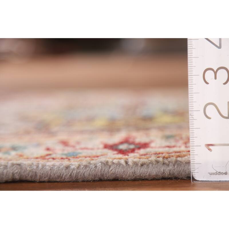 Grey Traditional Heriz Serapi Oriental Area Rug Handmade Wool Carpet - 2'0"x 3'0"