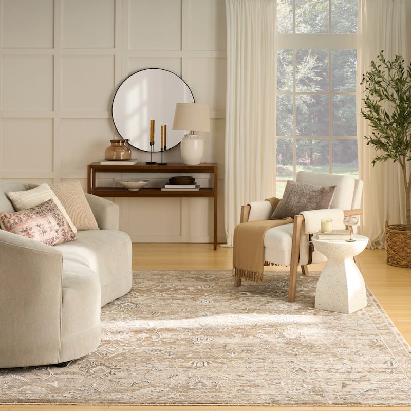 Nourison Harbor Indoor only Persian Area Rug - 5'3" x 7'6" - Beige