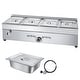 preview thumbnail 3 of 40, UIMOSO Commercial Propane Steam Table,LP Gas Outdoor Soup Warmer with Drain Valve and Wheels,Stainless Steel Propane Food Warmer 4-Pan,10cm-H
