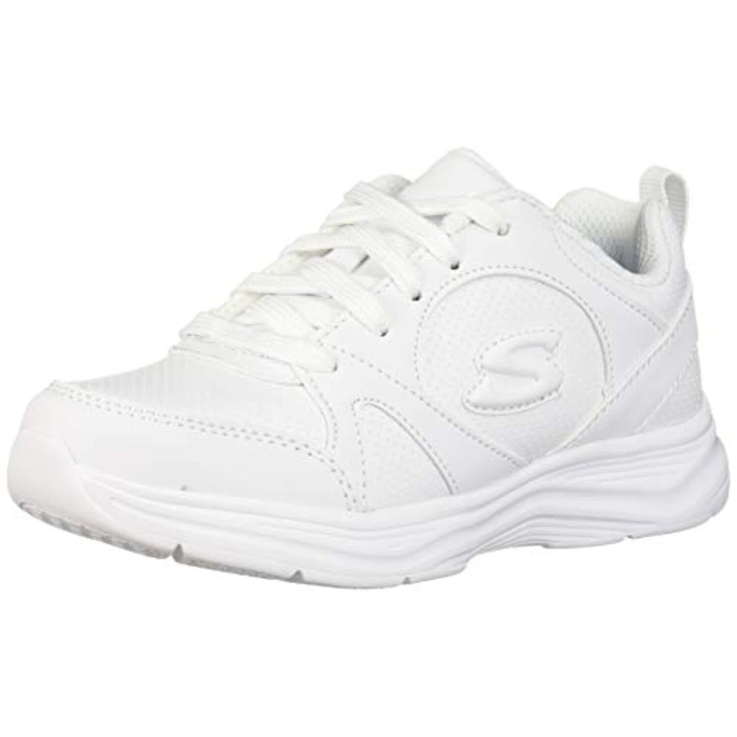 skechers kids white