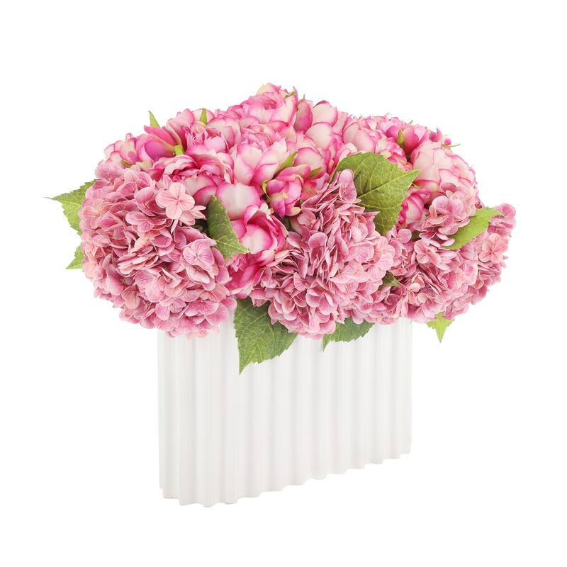 Hydrangea and Peony Centerpiece - 19