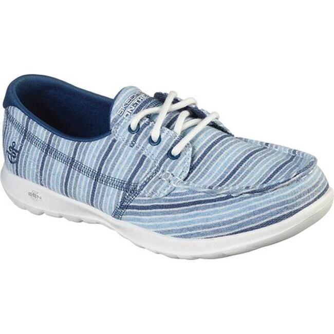 skechers boat shoes blue