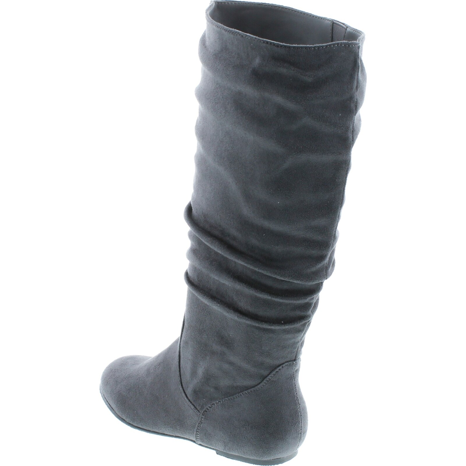 mid calf boots flat heel