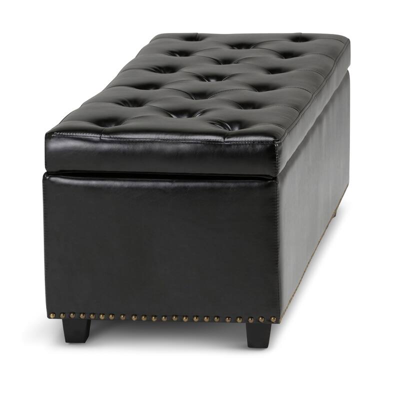 WYNDENHALL Springfield 48 inch Wide Rectangle Storage Ottoman
