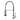 Brushed Nickel Pull Down Sprayer Single Handle Kitchen Faucet with LED - 1.8-in W x 16.3-in H