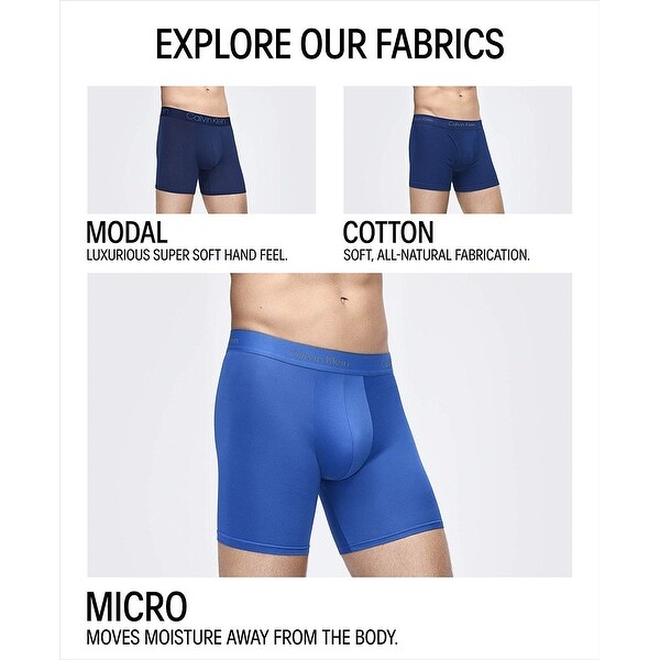 calvin klein men's microfiber stretch multipack boxer briefs