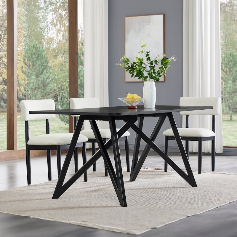 Roundhill Furniture Axler 5-Piece Dining Set