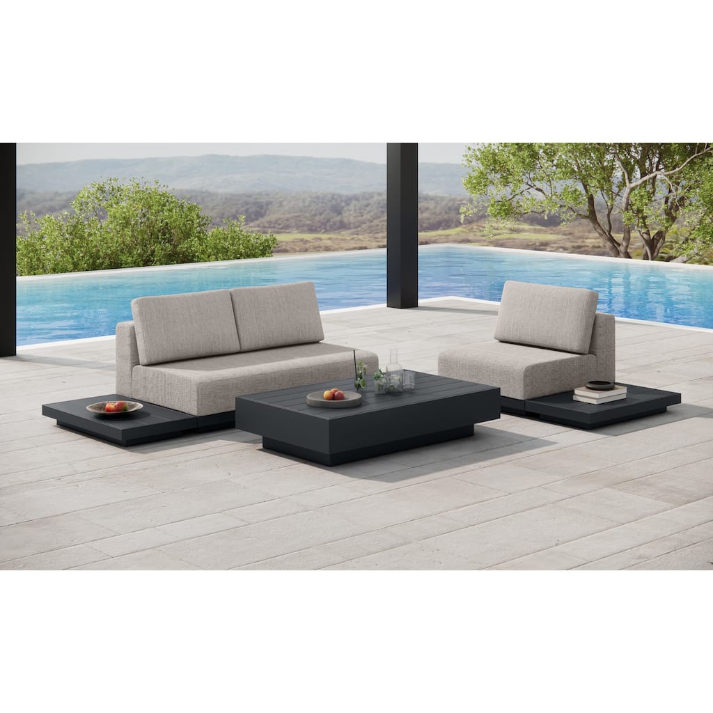 Oslo Aluminum Outdoor Upholstered Lounge Set - 5-Piece