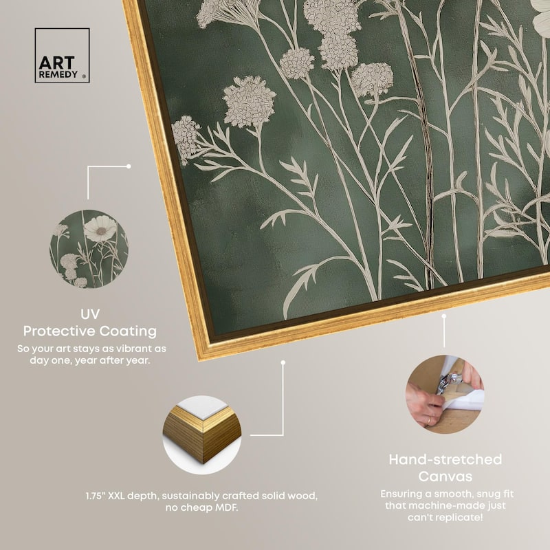 Airy Green Garden Canvas by Art Remedy