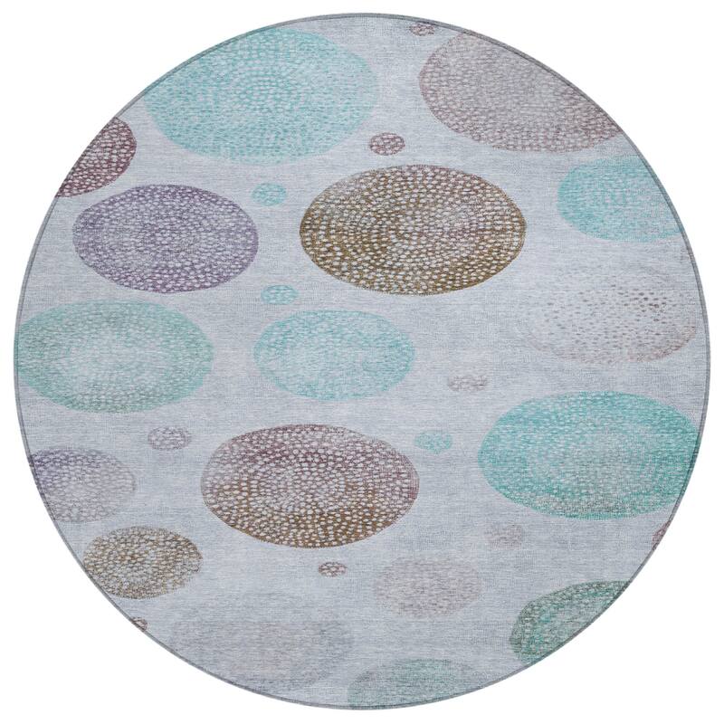 HomeRoots Geometric Transitional Rectangle Outdoor Rug