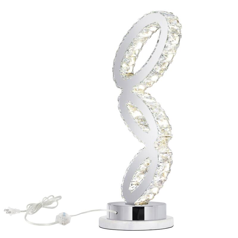 Balanced LED Table Lamp With Chrome Finish - Chrome