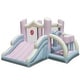 preview thumbnail 2 of 7, Kids Bounce House with Slide and 2 Boxing Columns Bouncy Castle for Party without Blower - 119" x 105" x 73"