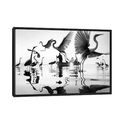 iCanvas "Circle of life" by Moises Levy Framed Canvas Print